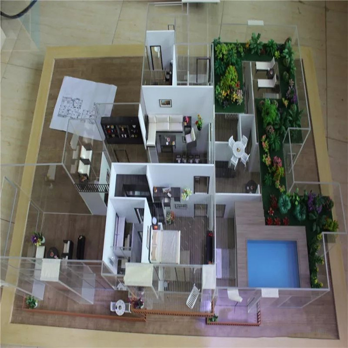 激光雕刻機制作的建筑模型樣品